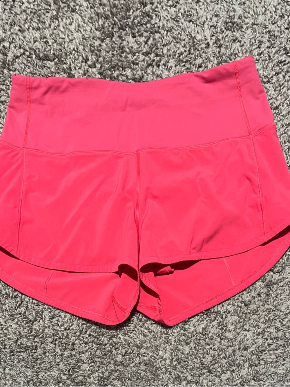 Lululemon Speed Up High-Rise Lined Short 2.5" in Bright Pink